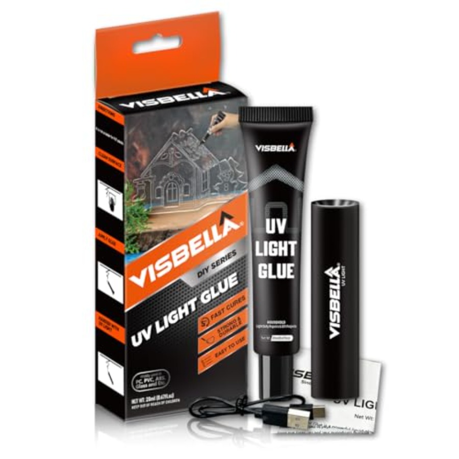 Liquid Uv Glue Kit - Набор УФ-клея с лампой, жидкий отверждаемый