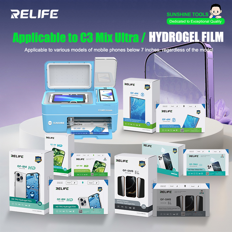 Screen Protector Cutter - Гидрогелевая пленка RELIFE GF-1M GF-5MS HD
