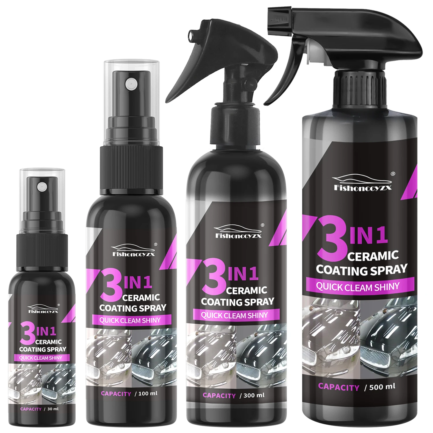 Nano Liquid Coating - Спрей-покрытие для автомобиля 3-в-1: керамическое, жидкое,