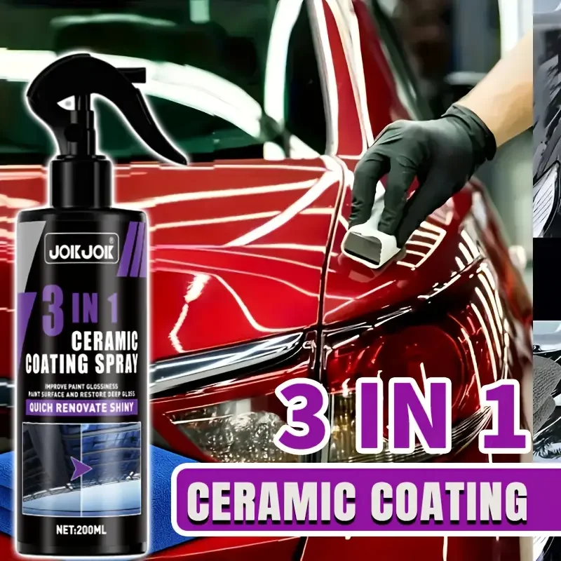 Nano Liquid Coating - Спрей-покрытие для автомобиля 3-в-1: керамическое, жидкое,