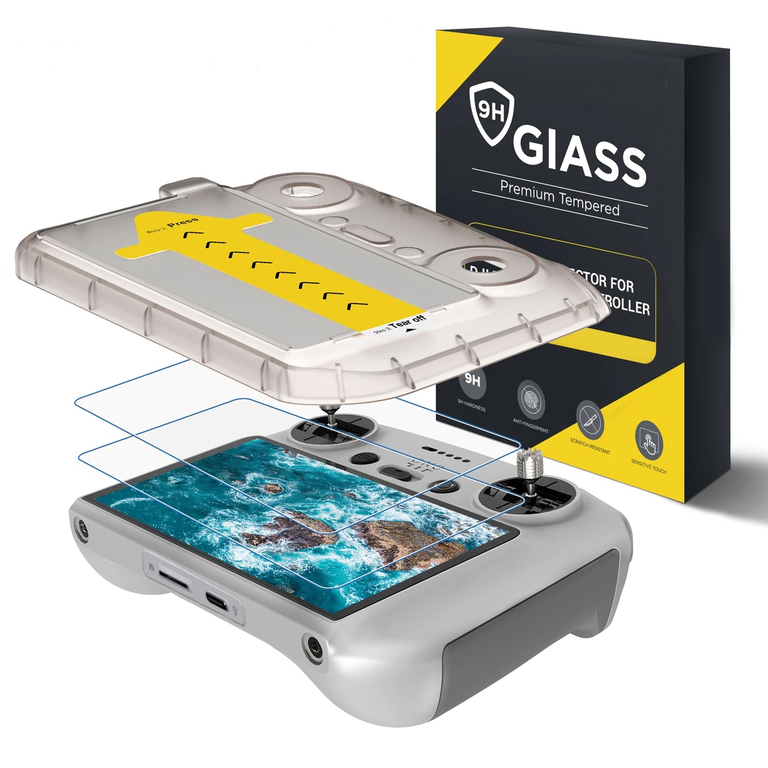 Glass Protector Auto - Для DJI Flip/Air3/3S/Mini3/4pro экран с дистанционным