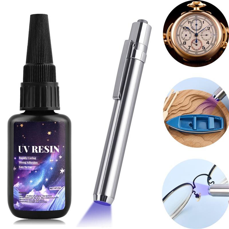 Liquid Uv Glue Kit - Набор УФ-клея для сварки, Быстросохнущий твердый