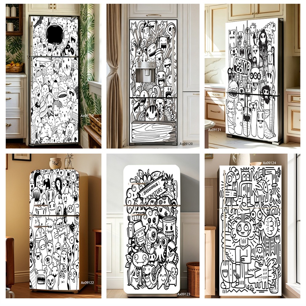 Черно-белая наклейка на холоди – обзор и цена Full Cover Adhesive